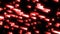 Abstract red retro pixel hipster digital background made of moving energy brick