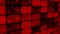 Abstract red rows of small cells with different numbers flowing down slowly on black background, seamless loop