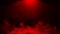 Abstract red smoke spotlgith steam moves on a red background . The concept of aromatherapy. Design element.