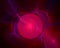 Abstract red violet 3d galactic sphere on dark background.