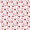 Abstract red viruses seamless pattern