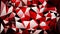 Abstract red white black color polygon triangle wallpaper