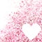 Abstract Red White and Pink Splotchy Background Heart illustration