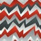 Abstract red zigzag seamless pattern with grunge effect