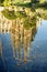 Abstract reflection of the exterior of the famous Familia Sagrada church