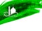 Abstract religious ramadan kareem green watercolor background