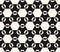 Abstract repeat monochrome background with simple figures, hexagons, rhombuses.