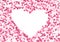 Abstract repeating Heart shape background. Valentines day