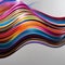 An abstract representation of sound waves in motion, visualized as colorful ribbons twisting and turning5