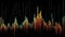 Abstract representation of stock market chart. Generative Ai