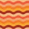 Abstract retro 70s groovy waves seamless pattern
