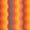 Abstract retro 70s Horizontal groovy waves seamless pattern in brown, orange, yellow and red