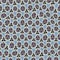 Abstract retro distorted triangular shapes pattern in blue yellow brown color