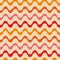 Abstract retro funky waves seamless pattern in pink, orange , red and tangerine
