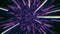 Abstract retro of warp or hyperspace motion in blue purple star trail 3d illustration