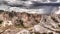 Abstract Rock formation in Isalo national park at sunset, Madagascar