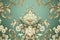 Abstract rococo style texture background with copy space