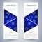 Abstract Roll up banner for presentation and publication. Science, technology