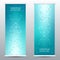 Abstract roll up banner for presentation and publication. Scientific, technological and medical template. Molecule