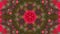 Abstract romantic kaleidoscope background with floral pattern