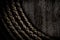 Abstract rope on grunge wooden