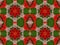 Abstract rowan ashberry and leaves on the wooden backgrounds kaleidoscope designs