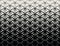 Abstract sacred geometry black and white gradient flower of life halftone pattern