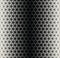 Abstract sacred geometry black and white gradient flower of life halftone pattern