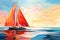 Abstract Sailing Background