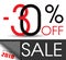 Abstract Sale baner. Sale 30% summer sale off. Vector illustrati
