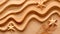 Abstract sandy waves and starfish on a beige background. minimalist beach concept art. aesthetic design for calm visuals