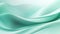 Abstract satin mint waves design with smooth curves and soft shadows on clean modern background