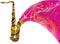 Abstract saxophone illustration
