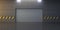 Abstract scene with garage door