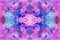 Abstract scenic background in pink and blue colors. Seamless pattern. Geometric ornament. The texture of oil painting