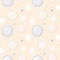 Abstract scetch style vector vintage pattern. Chaotically watercolor bubbles background