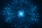 Abstract science fiction futuristic background - collider particle accelerator