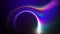 Abstract Science Motion Light Of Blue Purple Orange Blurry Focus Black Hole Gargantua Light Streak Lines
