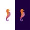Abstract Seahorses Gradient
