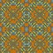 Abstract Seamless African Wax Textile Pattern Print