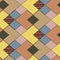 Abstract seamless back background consisting of multi-colored rhombuses and zigzags