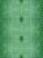 Abstract seamless background of bricks laid in an interesting shape in green color connected symmetrically similar to a textured