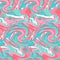 Abstract seamless background, pink blue bright color. Abstract pattern for fabric, textile design