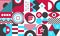 Abstract seamless bauhaus pattern