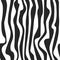 Abstract seamless black and white pattern background. Zebra skin texture.