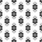 Abstract Seamless Black And White Stylish Clothing Pattern Repeated Design On White Background