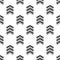 Abstract Seamless Black And White Stylish Clothing Pattern Repeated Design On White Background