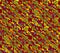 Abstract seamless burgundy, blue and green and yellow spots and waves