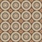 Abstract seamless circular antique pattern for wallpaper design