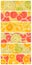 Abstract Seamless Collage Of Citrus Fruits